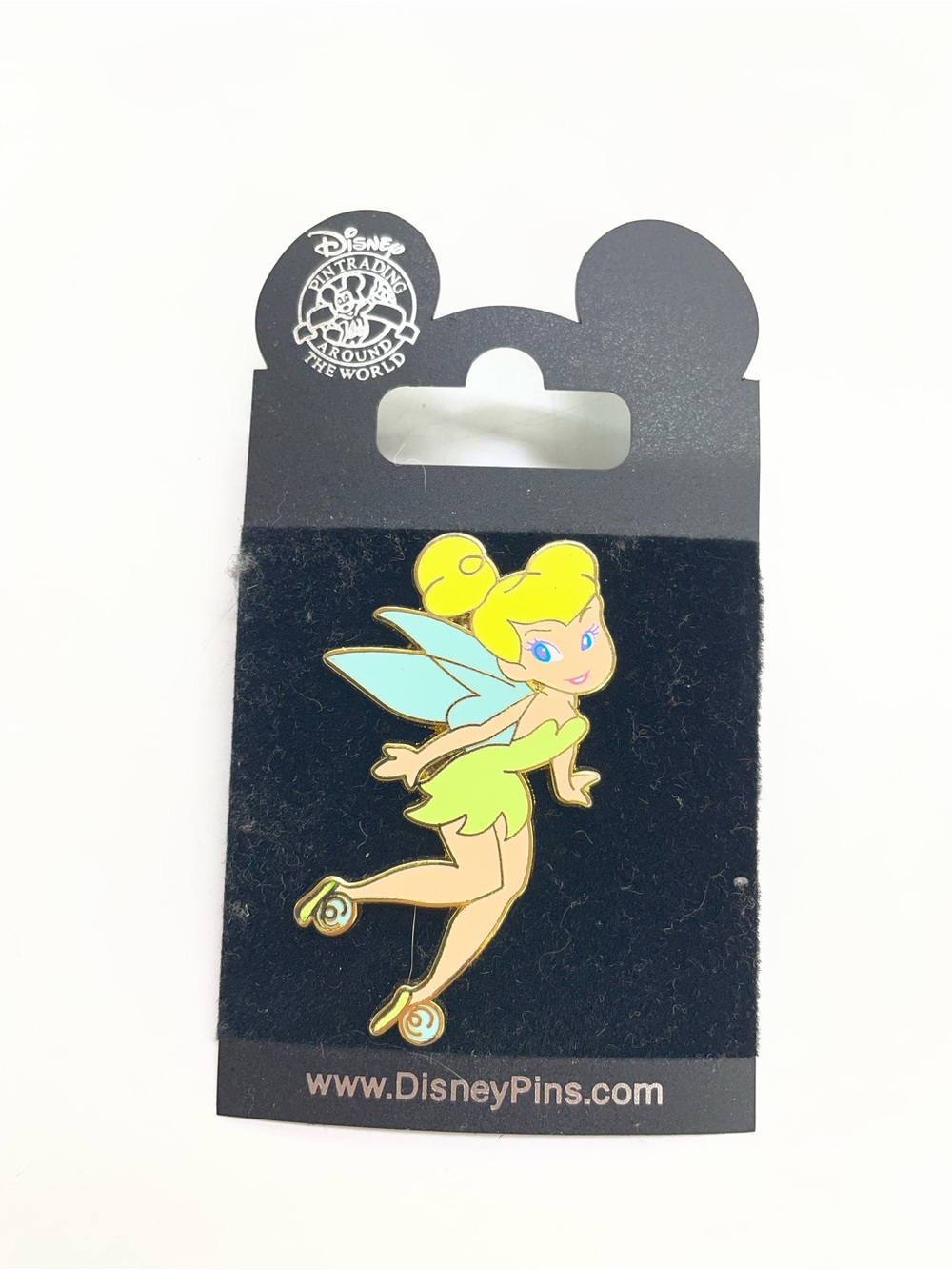 Disney Tinker Bell Enamel Pin - Yellow / Light Blue